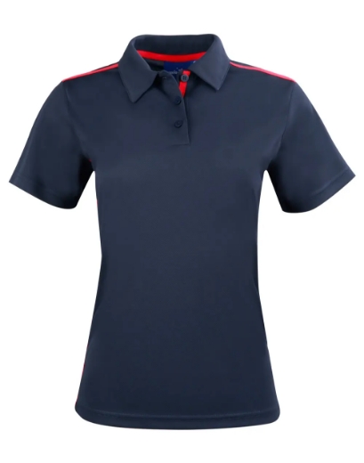 Picture of Winning Spirit, Ladies Rapid Cool S/S Contrast Polo